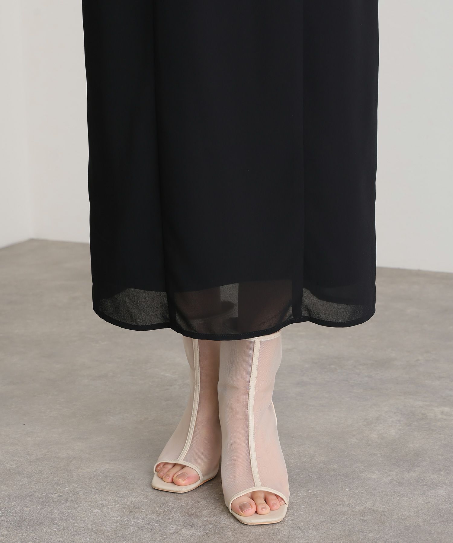 シフォンビスチェタイトワンピース｜PourVous