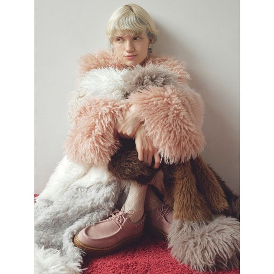 ファーファー FURFUR エコファーライダースジャケット （BRW
