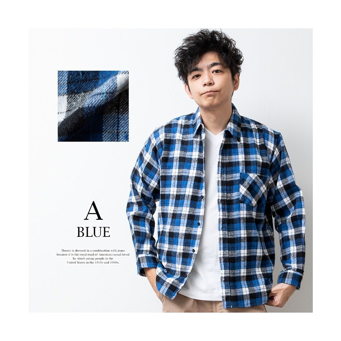 ジェネレス GENELESS シャツ メンズ チェック チェックシャツ 長袖