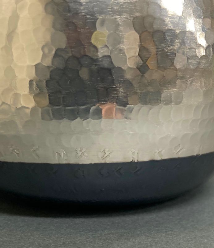 茶道具】銀瓶 槌目 （銀メッキ仕上げ） *槌目* 銀瓶*湯沸