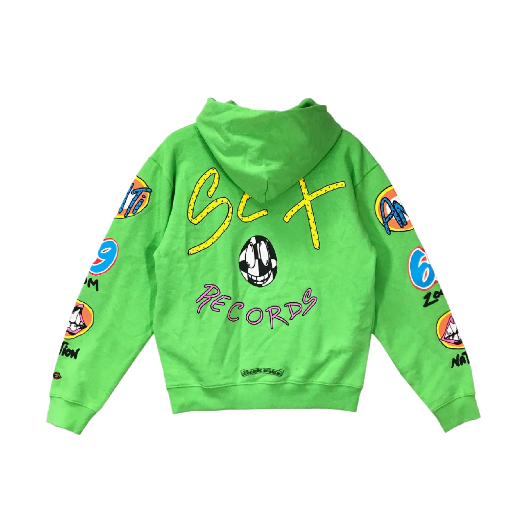 Chrome Hearts Matty Boy Limited Sex Record Green Hoodie – SHENGLI