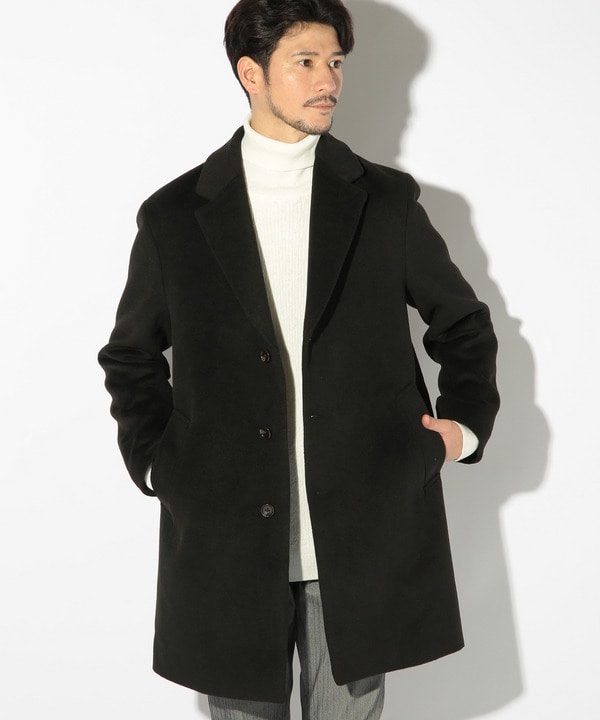 ハイブリッドモッサチェスターコート｜メンズファッション通販 MEN'S