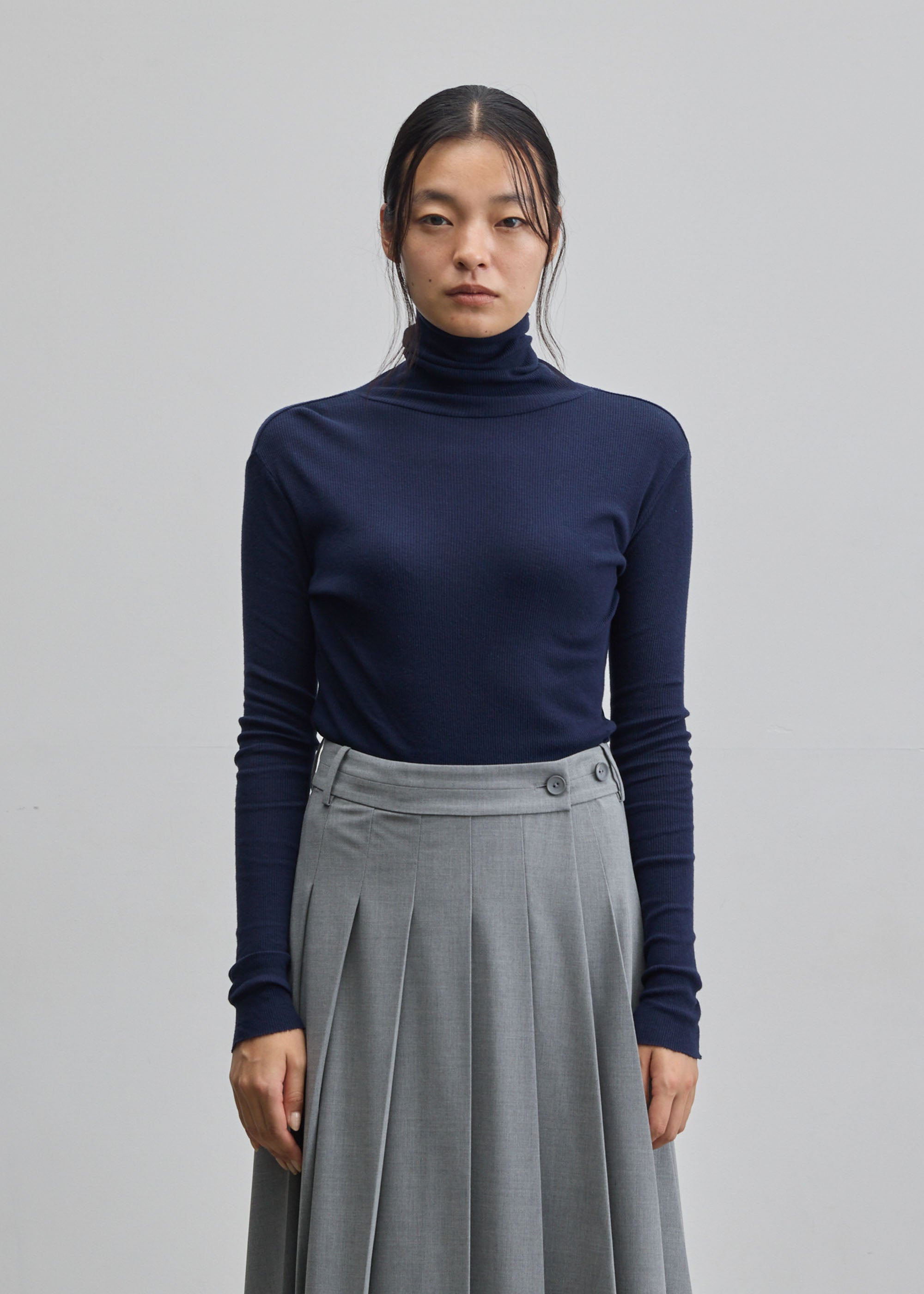 カシミヤ混タートルネックカットソー - SOÉJU online store｜上質な