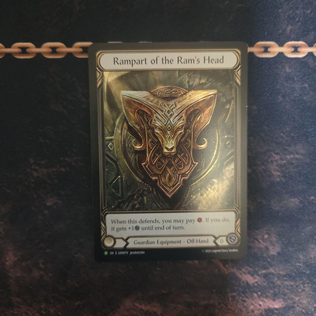 し*s様 FAB Rampart of the Ram's Head プロモ版 EN】《Cold Foil》[Guardian] Rampart of the Ram's Head 「L」〔ELE