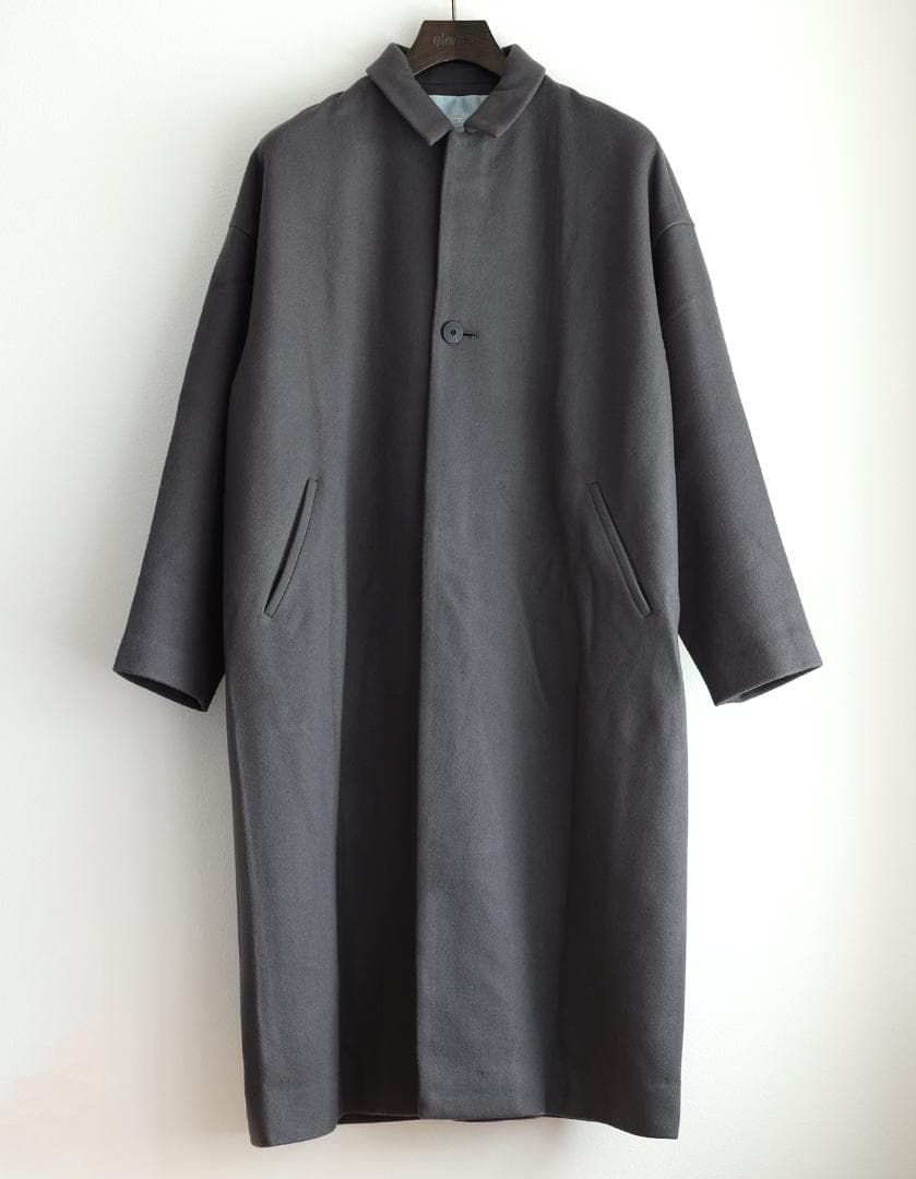 【冬向けメルトン素材】 ドゥルカマラ ステンカラー オーバーサイズコート 1 Dulcamara（ドゥルカマラ） ステンカラーコート コート メルトンBig
