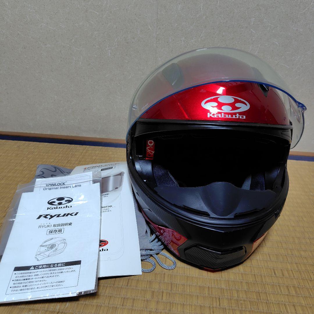 OGK KABUTO RYUKI シャイニーレッド Lサイズ ピンロック付き Webike | OGK KABUTO オージーケーカブト RYUKI [リュウキ シャイニー