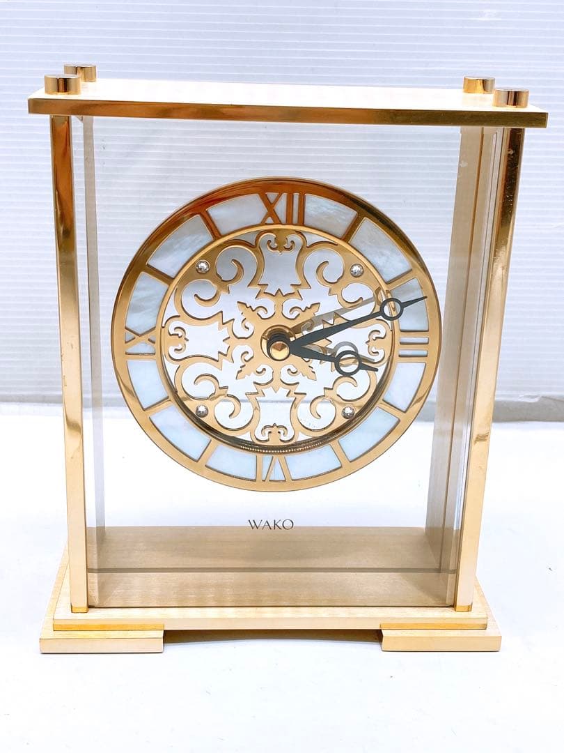 A*a様 希少・美品 GINZA WAKO 置時計 SHK025G 銀座和光 O A*a様 希少・美品 GINZA WAKO 置時計 SHK025G 銀座和光 O