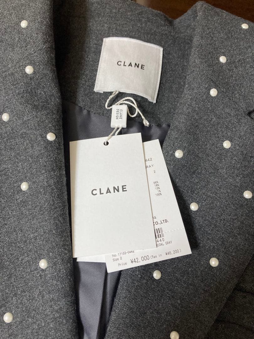CLANE クラネPEARL DOT JACKET パールドットジャケット セール】PEARL DOT JACKET（テーラードジャケット）｜CLANE（クラネ
