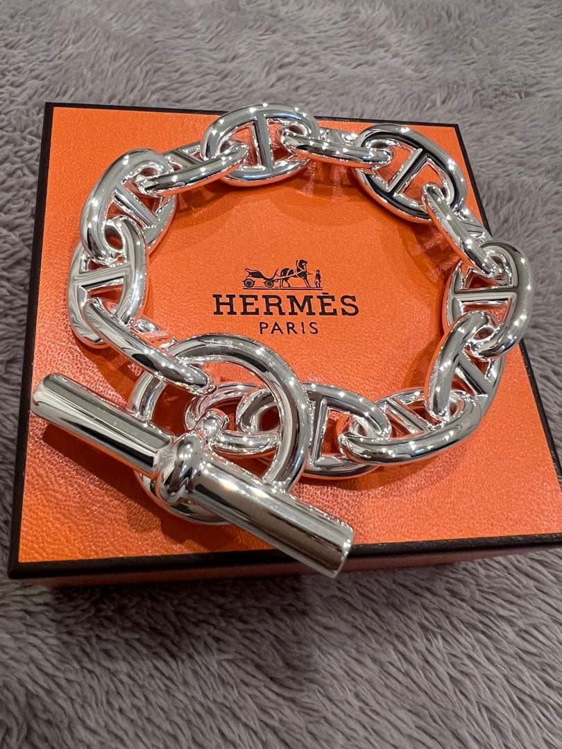 新品未使用品！エルメスシェーヌダンクル TGM 12コマ HERMES エルメス ブレスレット シェーヌダンクル TGM 12コマ シルバー