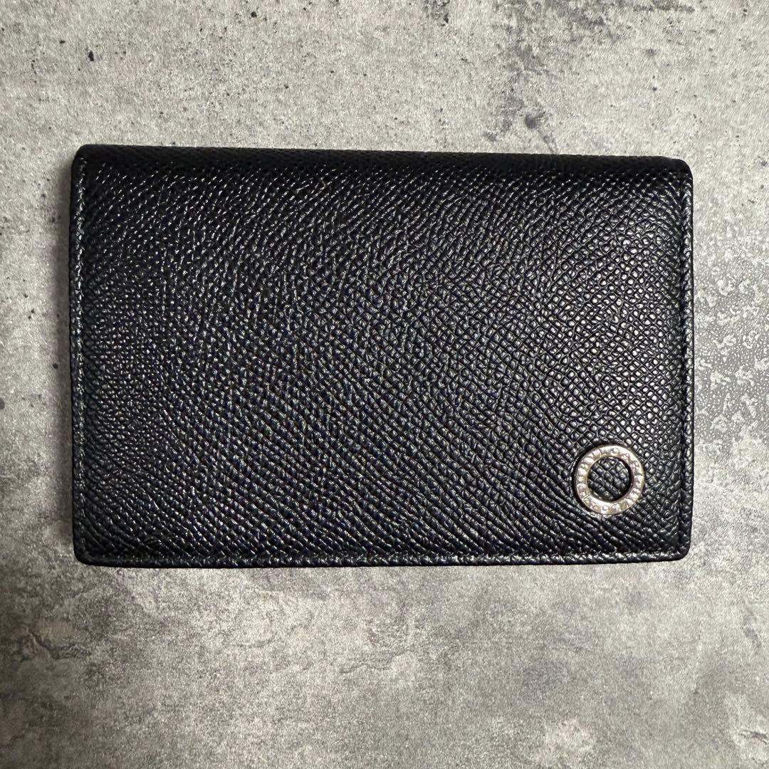 ブルガリ　BVLGARI　黒　レザー　名刺入れ　カードケース Brandol / BVLGARI ブルガリ 名刺入れ ブルガリ・ブルガリ マン レザー