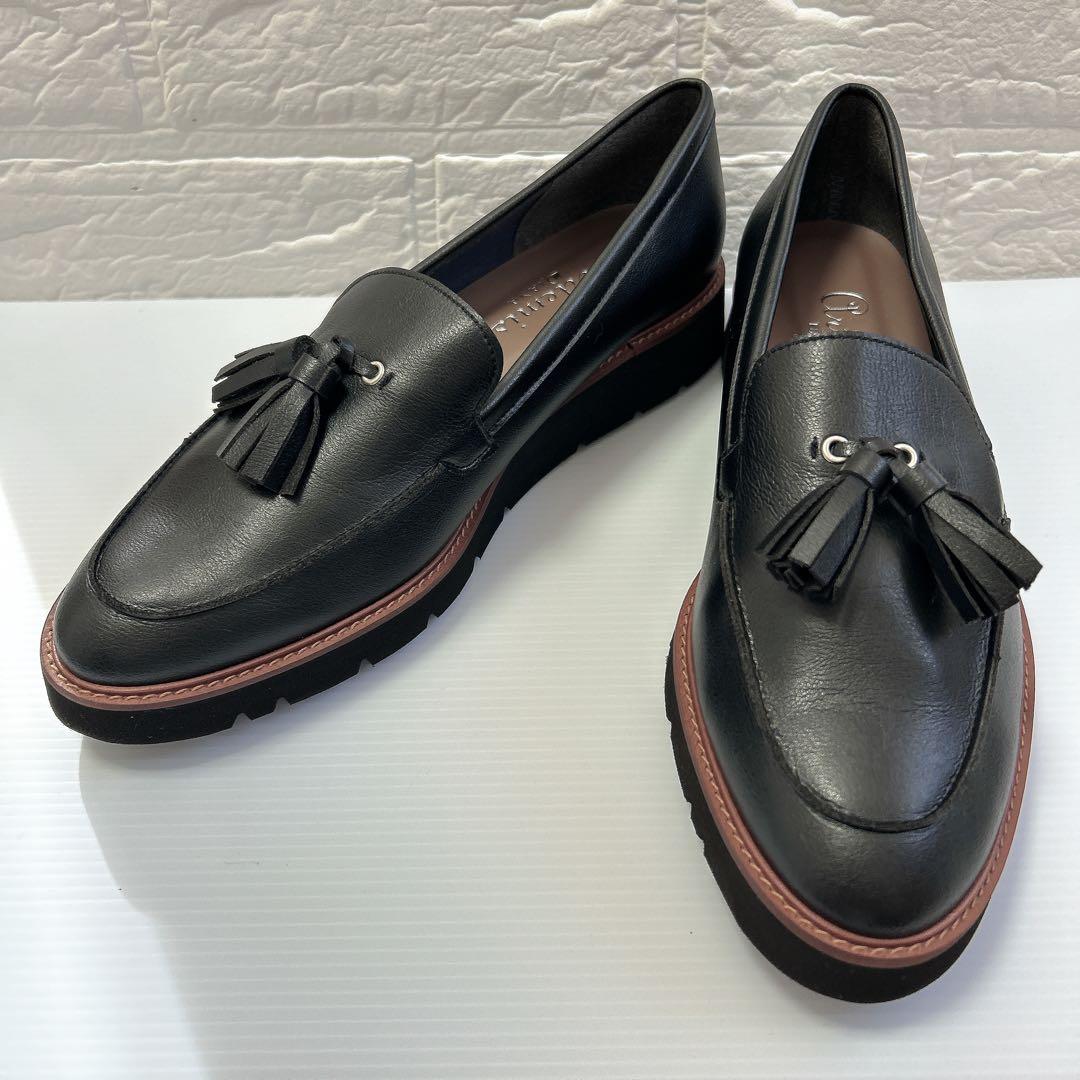 【未使用級✨】超軽量DIANA 黒タッセルローファー25㎝ artemis by DIANA（アルテミス by ダイアナ） ローファー 軽量厚底