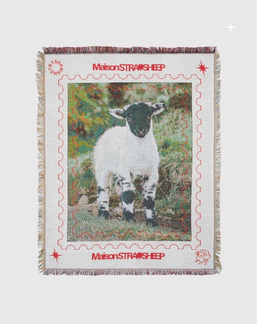 「美品」MAISON STRAYSHEEP STRAYSHEEP RUG STRAYSHEEP RUG