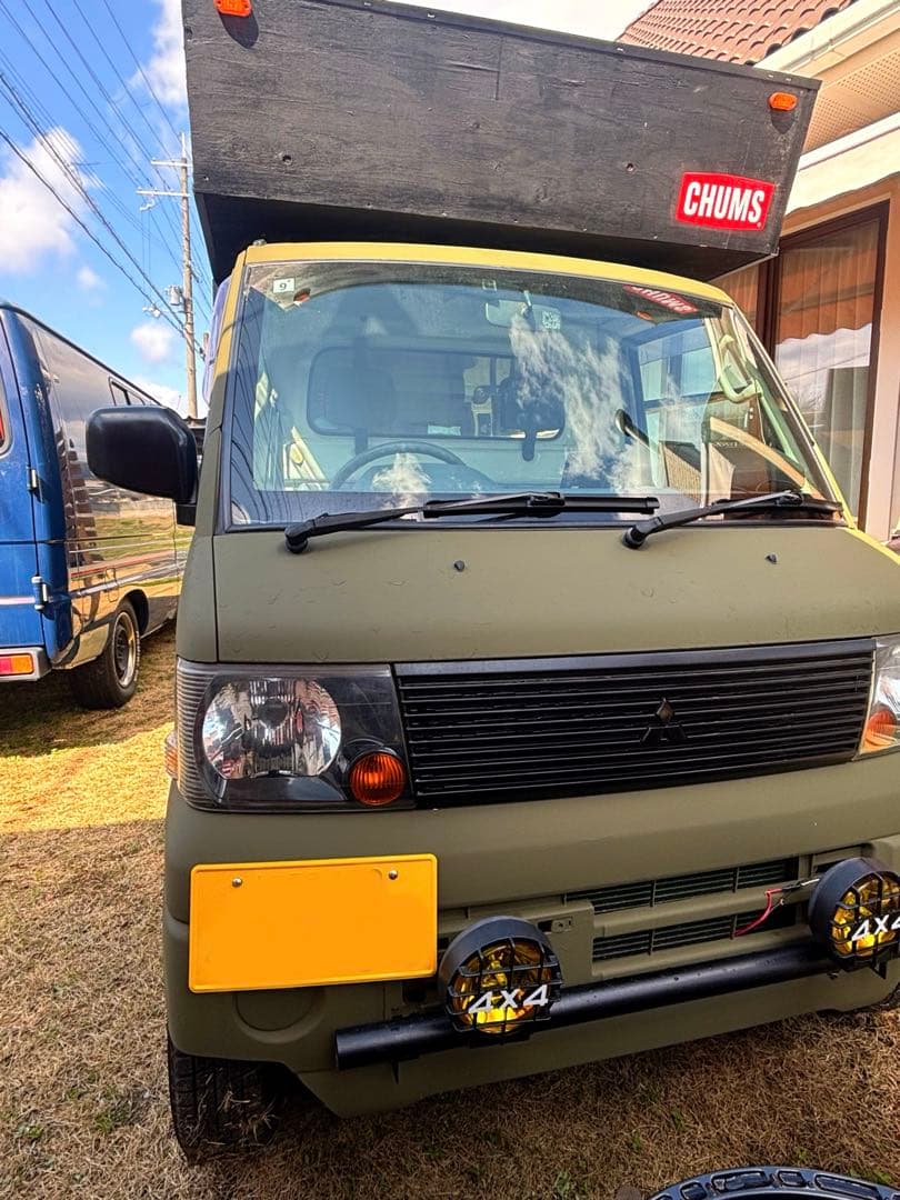 エンジンリフレッシュ済トラキャン5速マニュアル4WD移動販売車キッチンカー軽トラ 新コンセプトの軽トラ専用キッチンカーシェル「TwinX