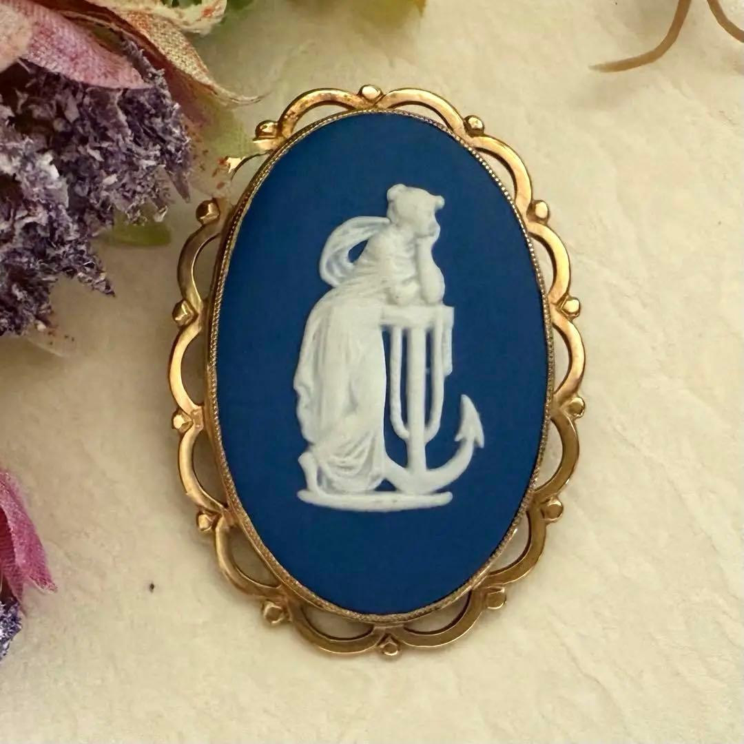 専用　ヴィンテージウェッジウッド9ct/K9 ブローチ　ギリシャ女神像　凝った枠 楽天市場】Wedgwood ウェッジウッド ジャスパー ブローチ 兼