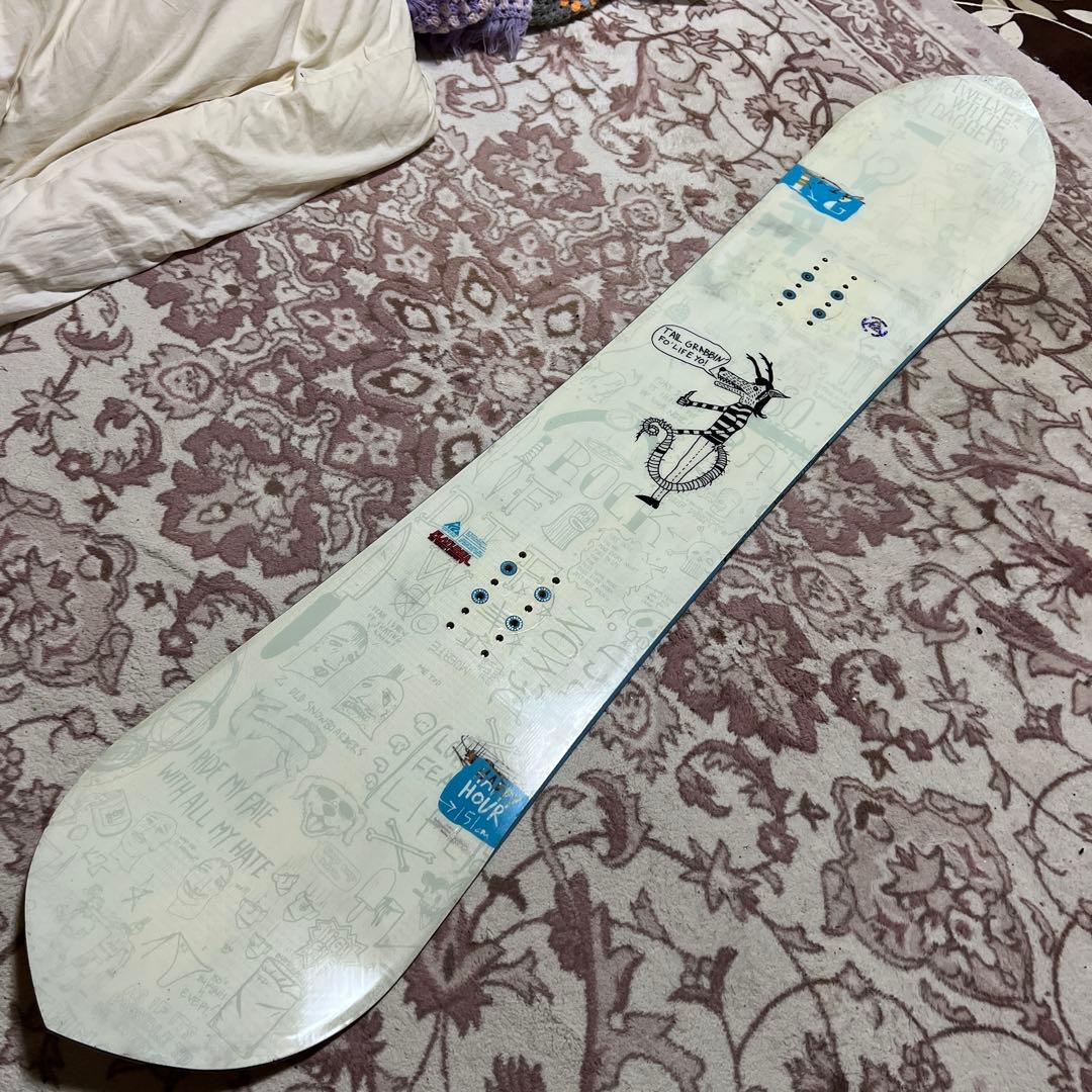 良品 K2 HAPPYHOUR 151 グラトリ ラントリ カービング パウダー 15-16 K2 HAPPY HOUR 151 ケーツー ハッピーアワー グラトリ パウダー