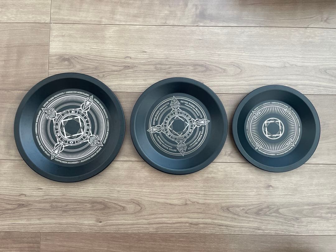 DEVISE WORKS KUROSARA セット　デバイスワークス　皿 ギア,食器 | DEVISE WORKS | キャンプ用品