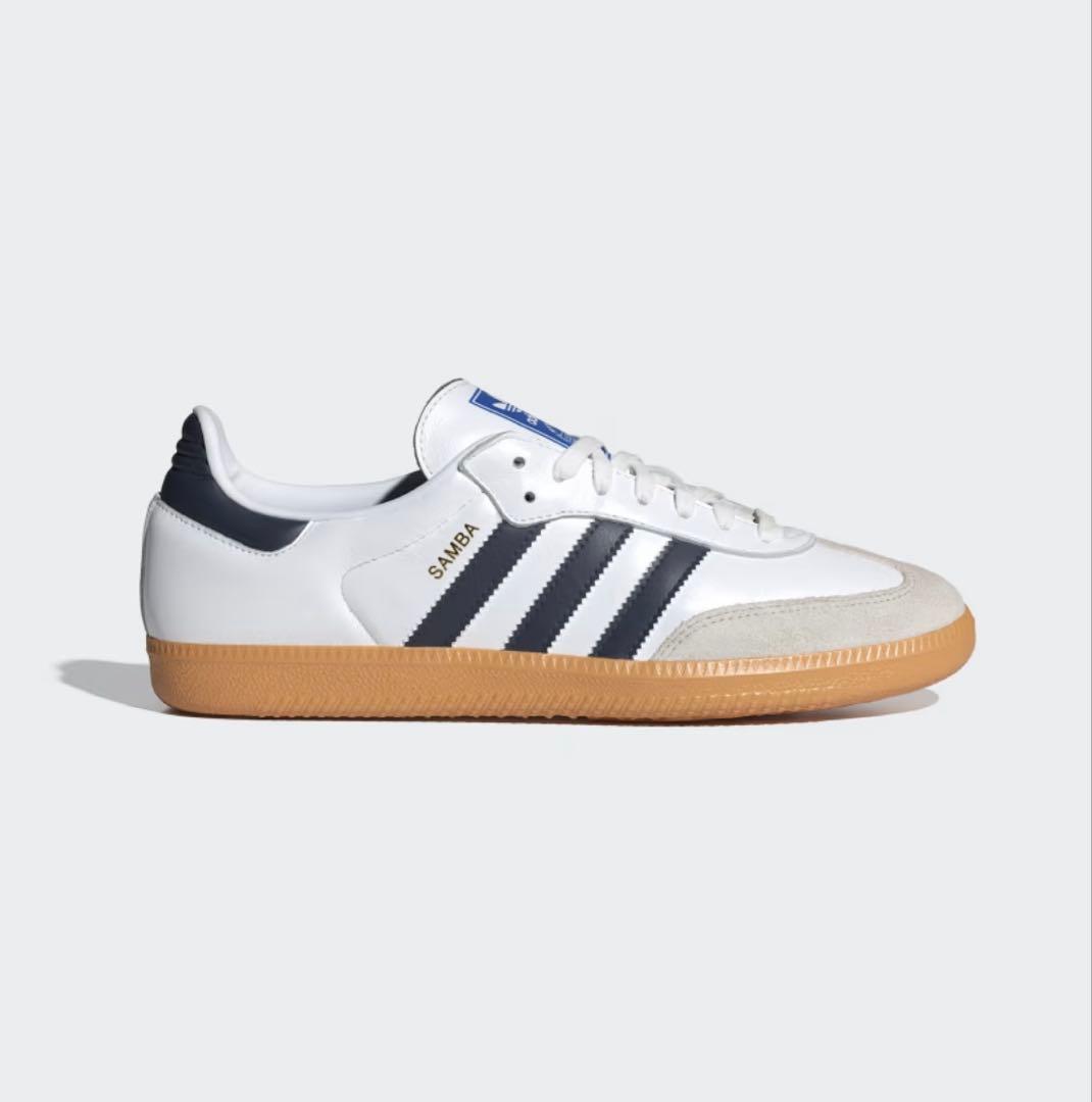 adidas Samba ホワイト/ネイビー SAMBA OG アディダス』サンバの新色、ネイビー×白が可愛すぎる！【エディターズ