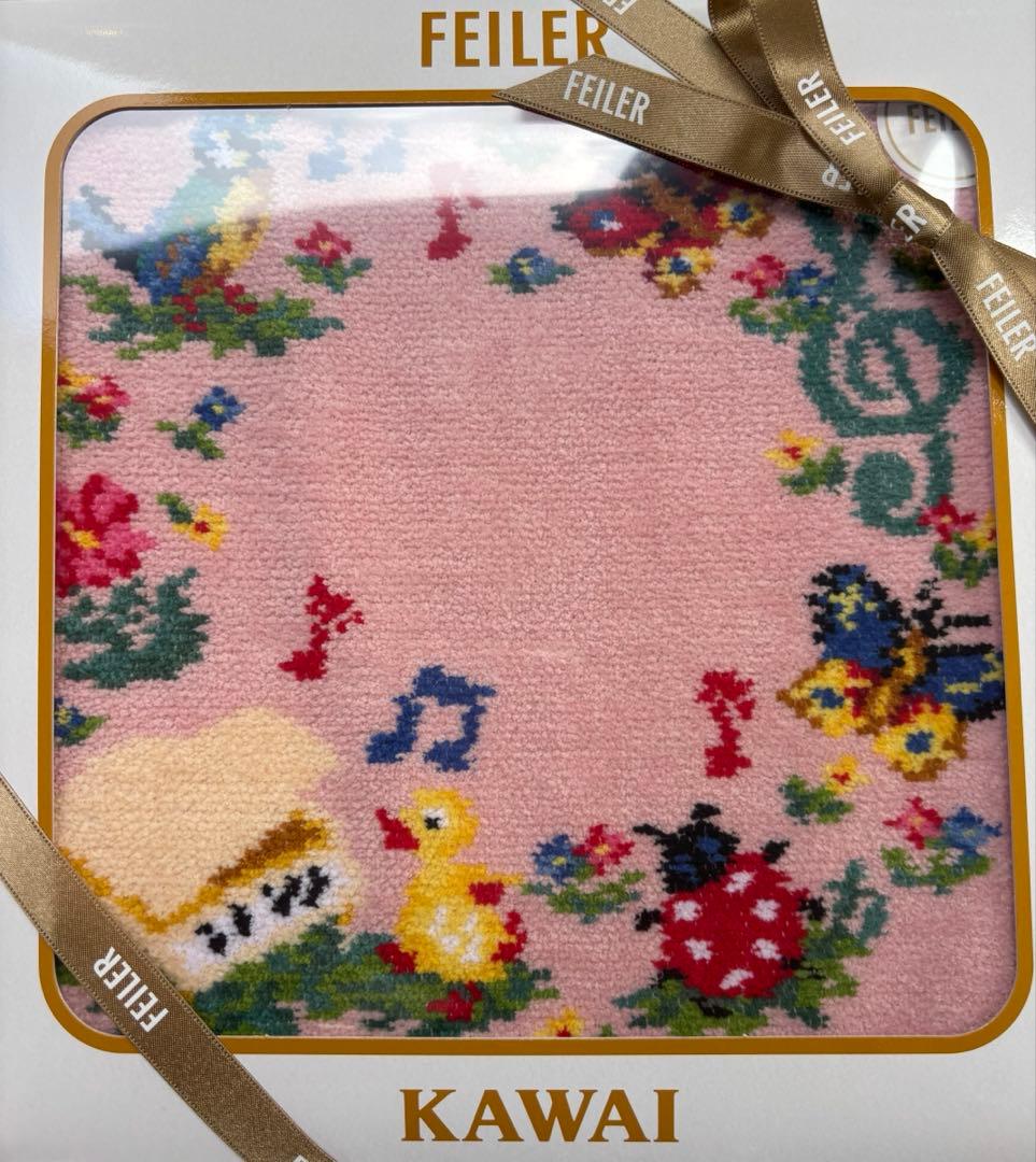 FEILER KAWAI 花柄ハンカチ　ピアノ フェイラー×カワイ】当選結果発表ピアノ柄ハンカチ＆プレミアムセット