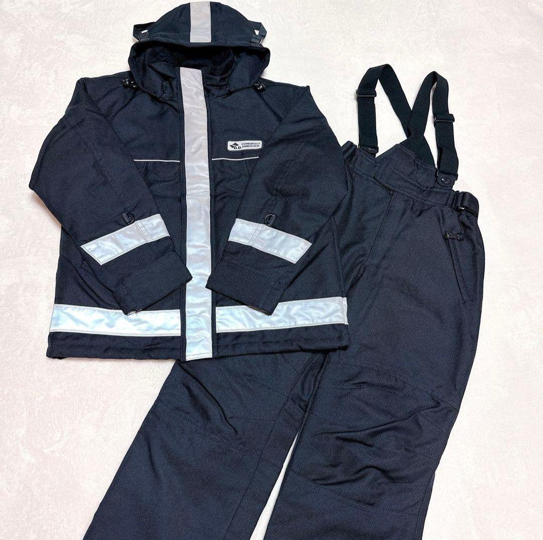 DESCENTE メンズスキーウェア 上下セット ブラック デサント（DESCENTE）（メンズ、レディース）スキーウェア スーツ