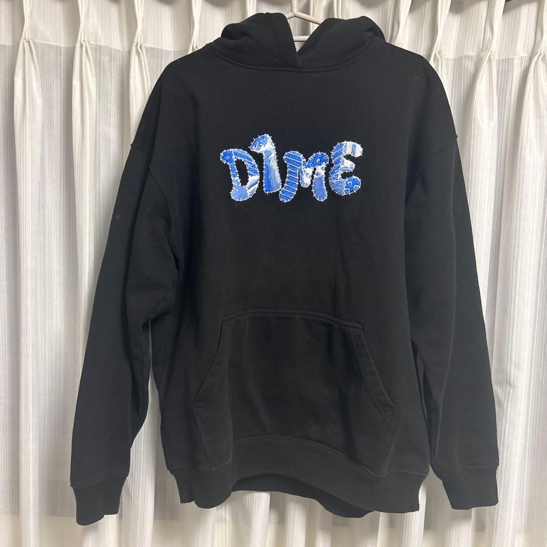 Dime ブラック パーカー L パーカー 「Dime/ダイム」 REVERSE FRENCH TERRY ZIP HOODIE