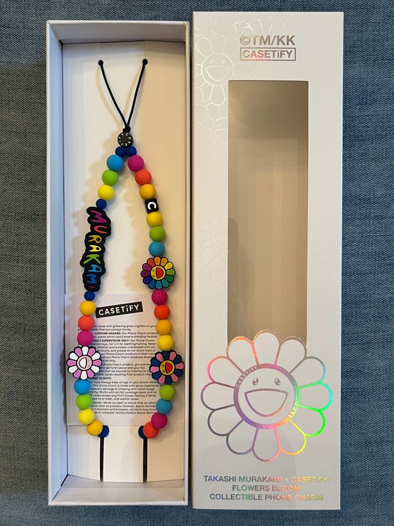 (新品)村上隆 CASETiFYフラワースマホストラップ 村上隆 × ケースティファイのコラボ新作、ブラインドボックス形式の