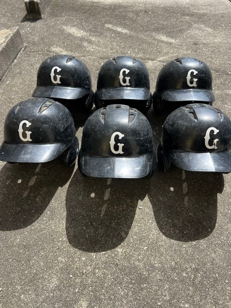 ZETT バッティングヘルメット 6個セット　黒　O1個　L3個　M2個 ZETT バッティングヘルメット 6個セット黒O1個L3個M2個