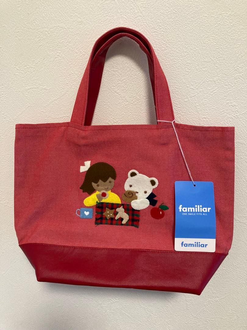 新品　未使用familiar デニムバッグ　赤 デニムバッグ｜ファミリア公式オンラインショップ | ファミリア公式サイト