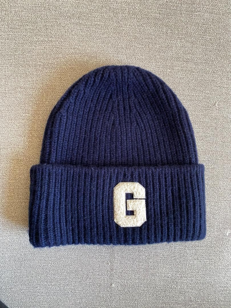 まに。様専用】ニットキャップ（ネイビー） - メルカリ
