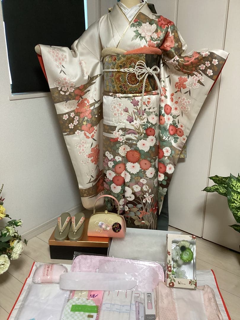 清楚な古典 正絹振袖 ❁⃘*.゜買い足し無しのフルセット 草履バッグ 身丈162 楽天市場】成人式 振袖用 草履バッグセット 帯地 草履バッグセット