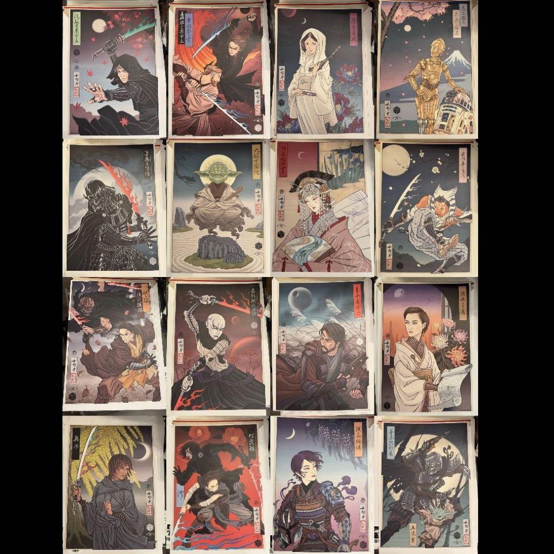 スターウォーズセレブレーションジャパン 浮世絵アートポスター 全16種セット スター・ウォーズ セレブレーション ジャパン2025』浮世絵バッジアート