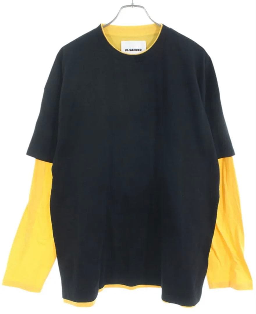 JIL SANDER レイヤード　Tシャツ Jil Sander レイヤード Tシャツ | ブラック | FARFETCH JP