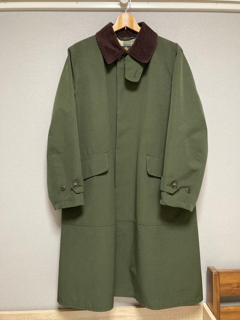 【最終値下げ】Barbour ロングコート Barbour バブアー OS WAX BURGHLEY オーバーサイズ バーレー ワックス