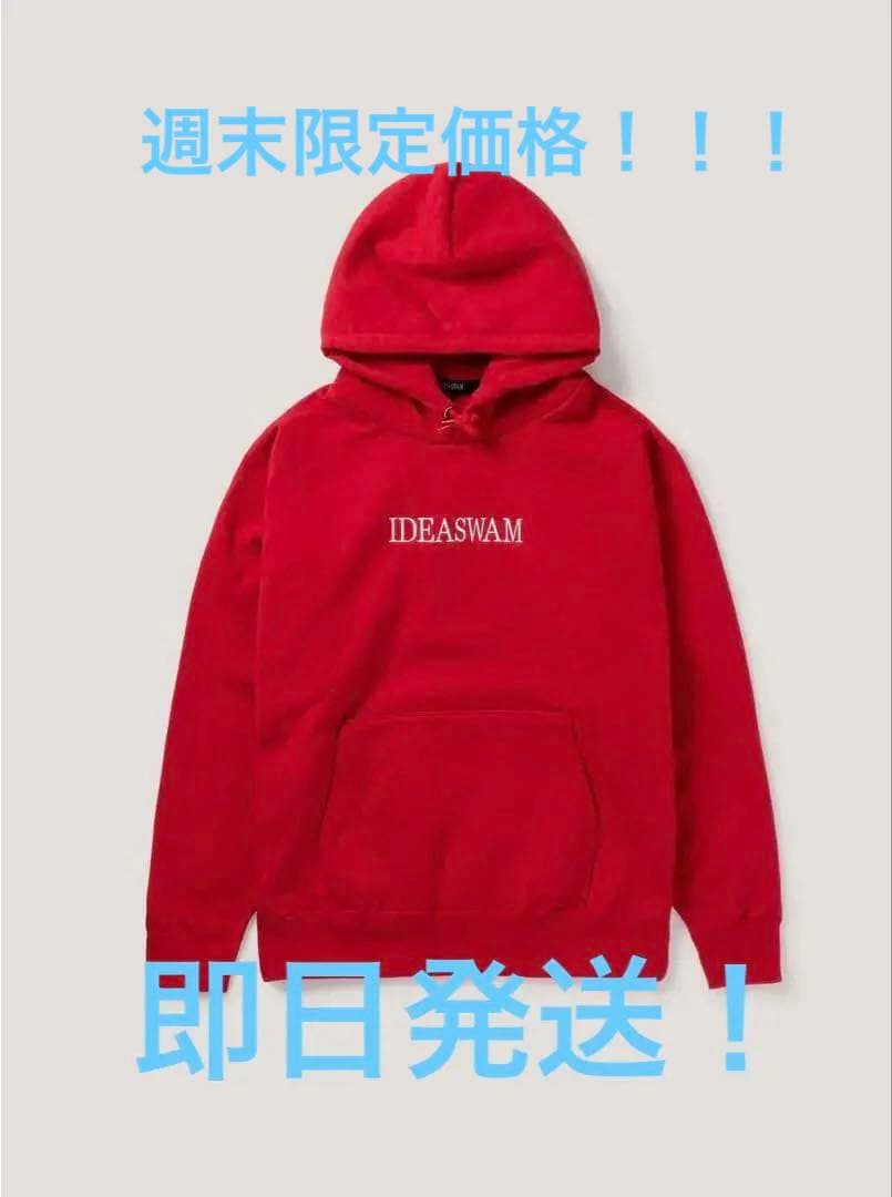 IDEASWAM パーカー M レッド 赤 イデアスワム ideaswam ジップパーカー 赤色 レッド M IDEASWAM レッド