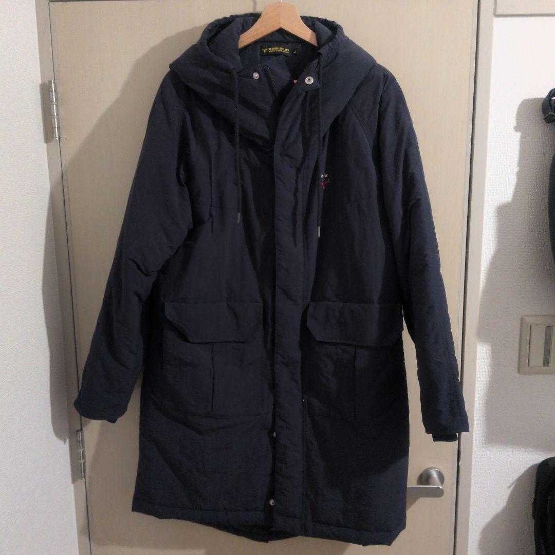 鹿島アントラーズ スタジアムコート　ベンチコート　L 鹿島アントラーズ スタジアムコート ベンチコート NAVYサイズM - メルカリ