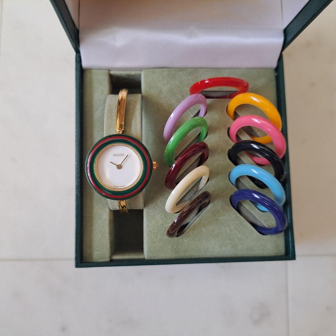 美品】GUCCI グッチ チェンジベゼル 12色 腕時計 電池交換済 - メルカリ