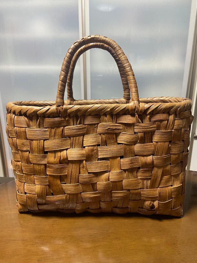 ナルトラブ 山葡萄 かごバッグ 楽天市場】山葡萄 かごバッグ バッグ かご 籠 流れ花編み 山葡萄バッグ