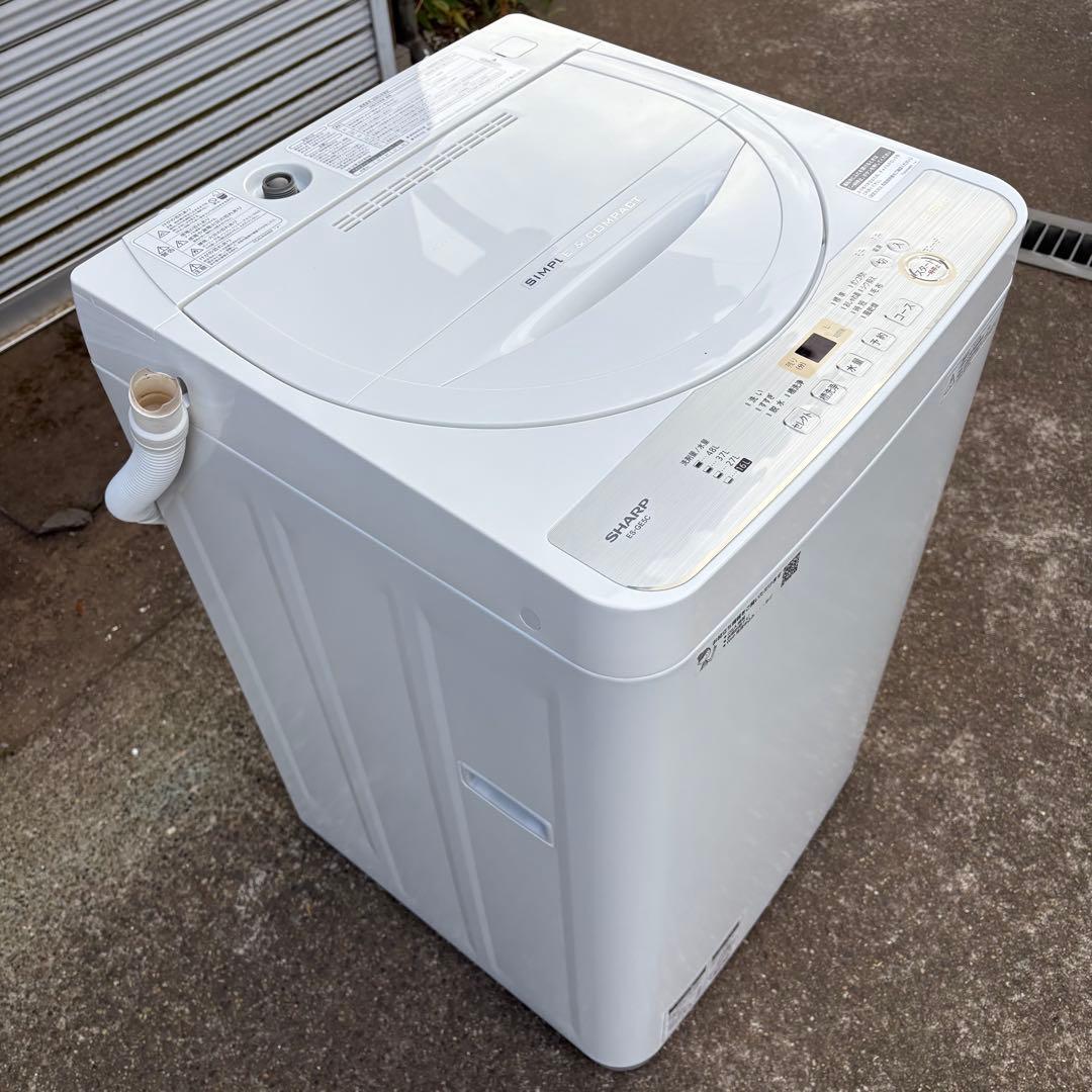 【東京23区設置無料】SHARP 縦型洗濯機 5.5kg 2019年製