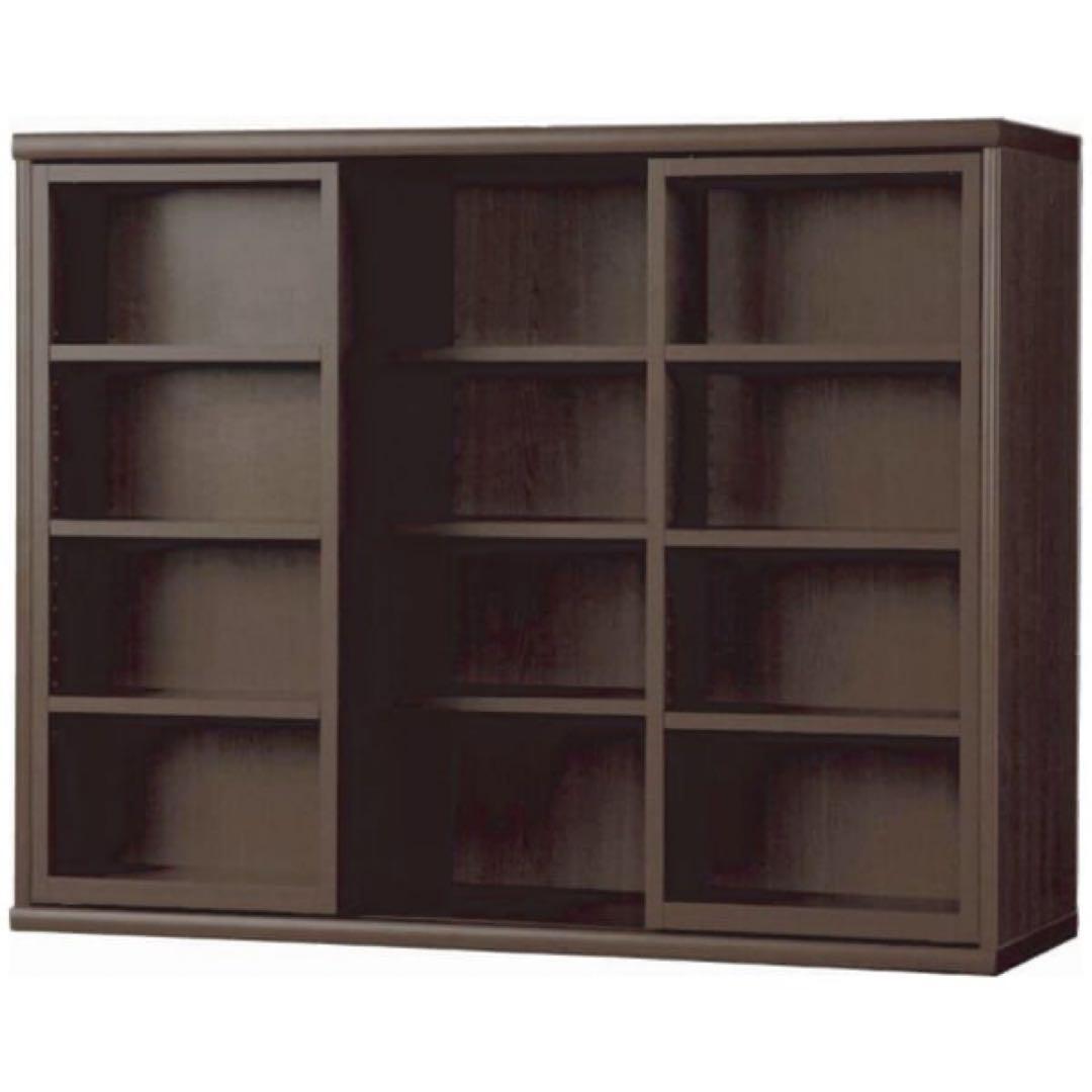 本棚 小島工芸 スライド ダークブラウン 棚板調整可 収納 元値7万 ニューオファーシリーズ｜小島工芸株式会社