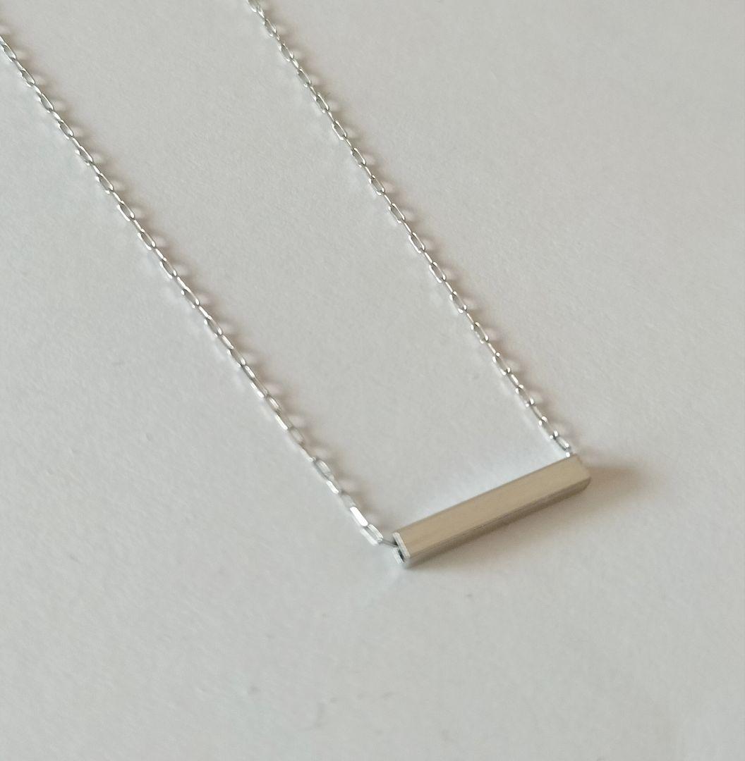新品 定価36300円Pt900プラチナチェーンネックレス＋バーペンダントトップ ジュエリー工房アトラス プラチナ ペンダントトップ メンズ 喜平用