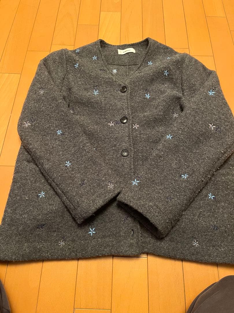 Machatt エンブロイダリーウールジャケット マチャット machatt machatt(マチャット) エンブロイダリージャケット グレー｜【公式