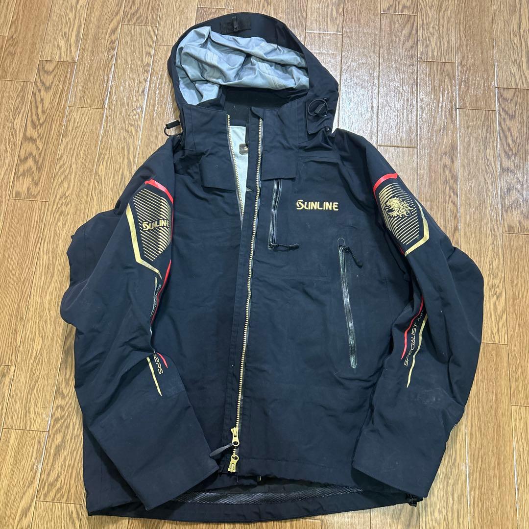 SUNLINE フィッシングスーツ ブラック Lサイズ サンライン（SUNLINE） DiAPLEX オールウェザースーツ SUW-25901