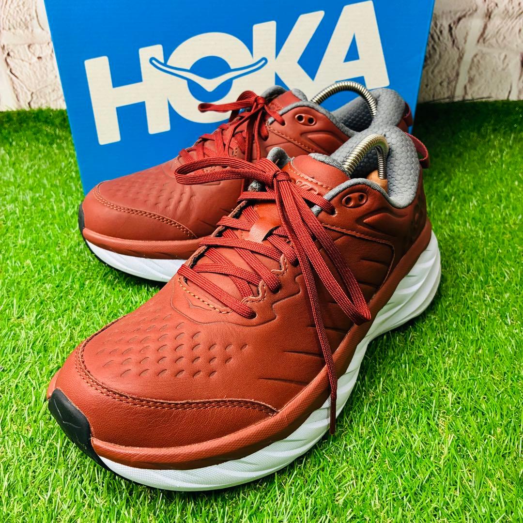 【新品】HOKA ONEONE M BONDI SR レザー 本革 厚底 26 Men's Bondi SR Cushioned Leather Slip Resistant Shoe | HOKA®