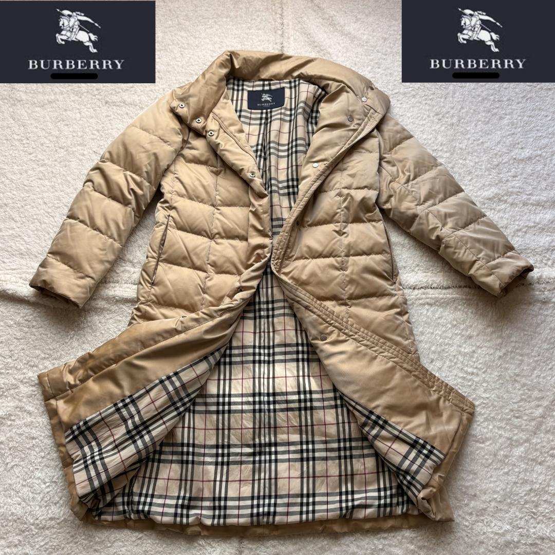 バーバリーロンドン ダウンジャケット ダウンコート ノバチェック Mサイズ 中古・古着通販】BURBERRY (バーバリー) ノバチェックダウンジャケット