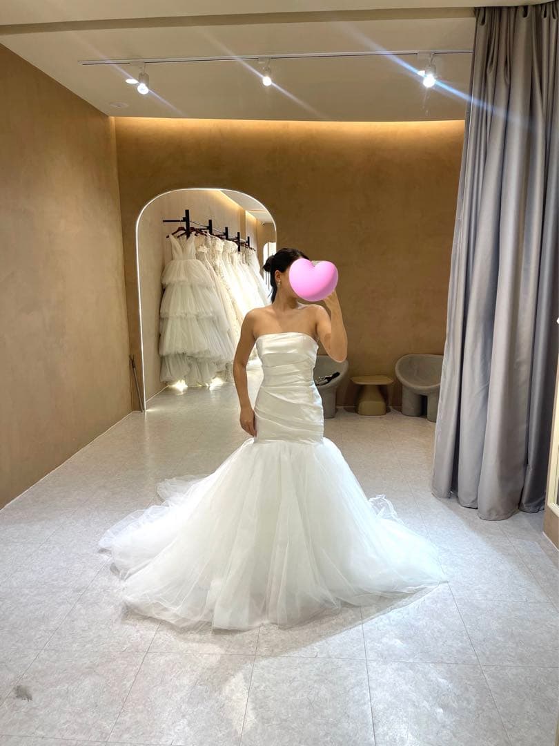 ウェディングドレス　結婚式　前撮り　マーメイドドレス　白 楽天市場】ウエディングドレス マーメイドドレス マーメイドライン