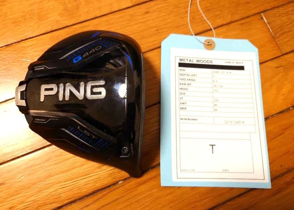 PING　G440　LST　9度　CT256　ヘッドのみ PING G440 LST 9° ヘッドのみ HC/レンチ付き PING G440 LST 9度