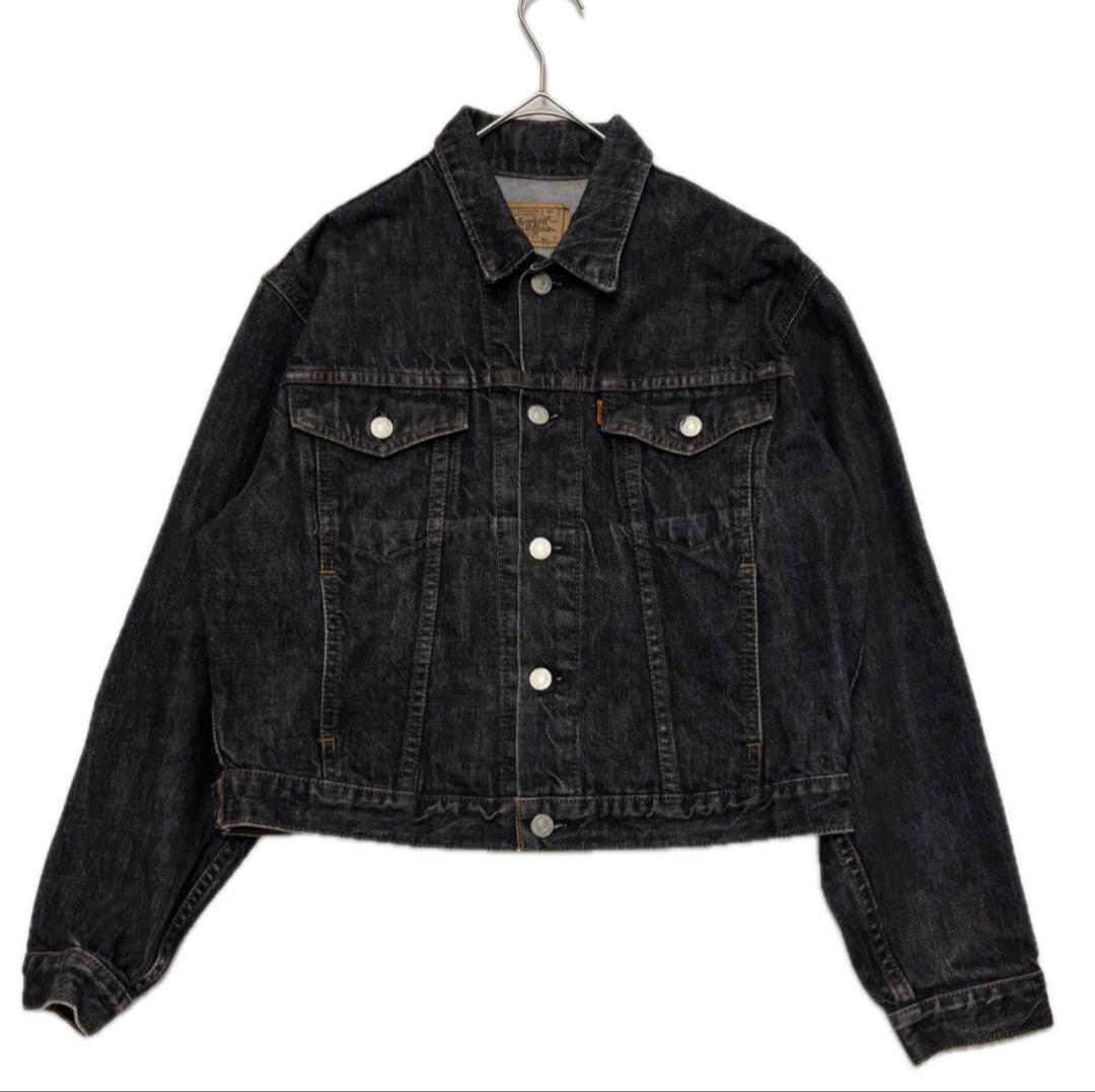 levi's 美品 80s オレンジタブ 先染め ブラック デニム ジャケット levi's 美品 80s オレンジタブ 先染め ブラック デニム ジャケット