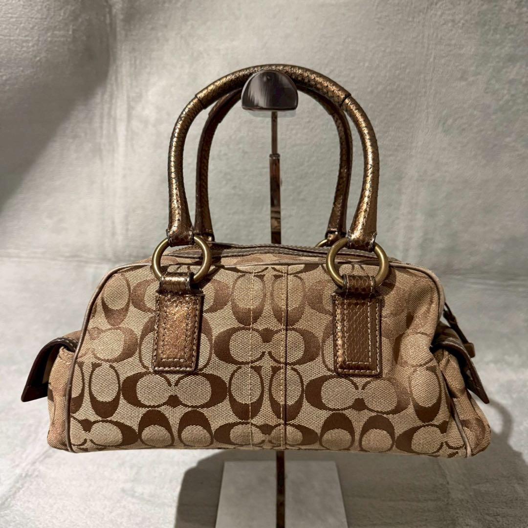 Coach Signature Soho Python Satchel Bag - メルカリ