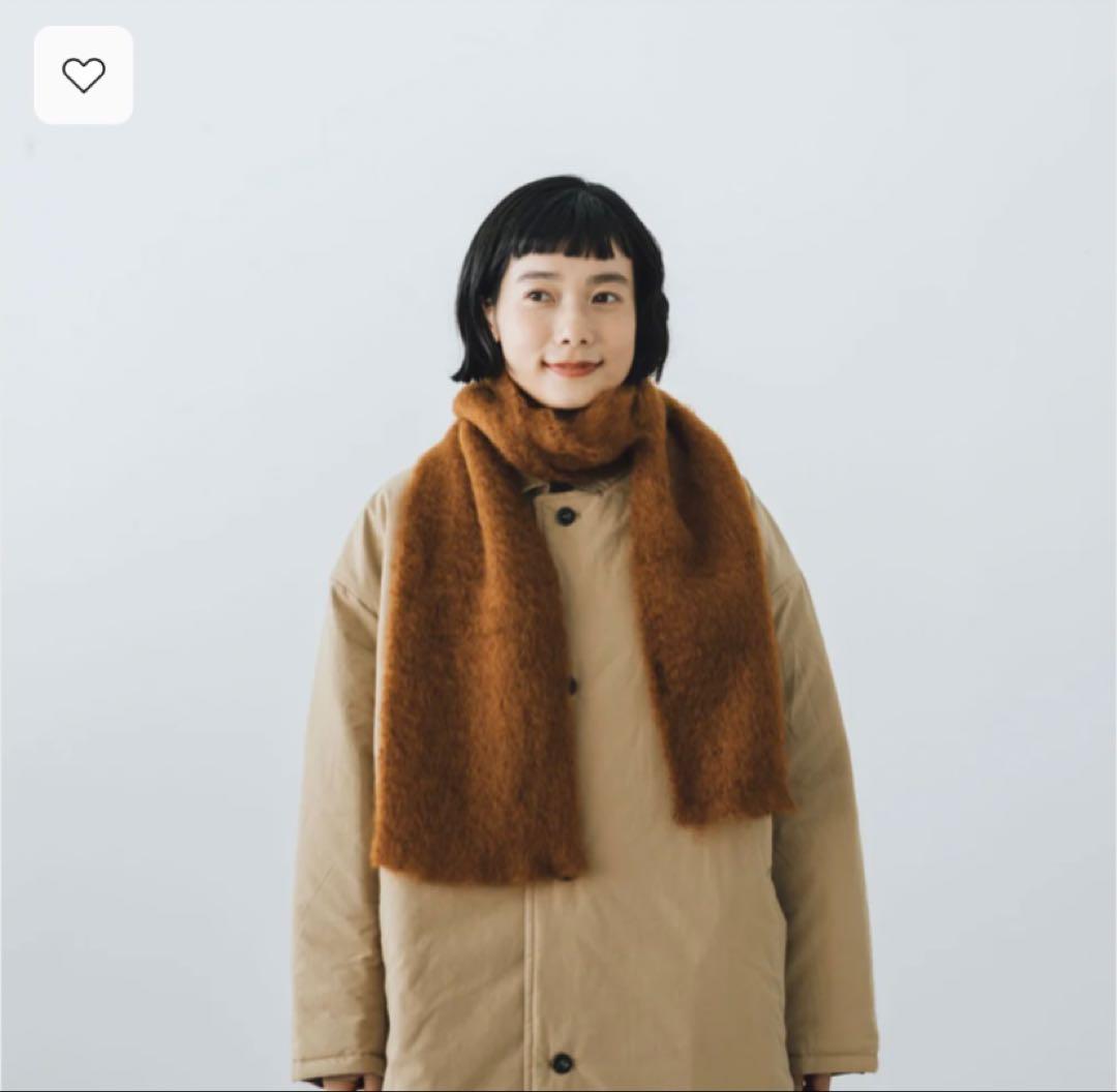 CINQ モヘアマフラー　ブラウン　新品未使用　くらすこと CINQ モヘアマフラー ｜くらすこと公式オンラインストア