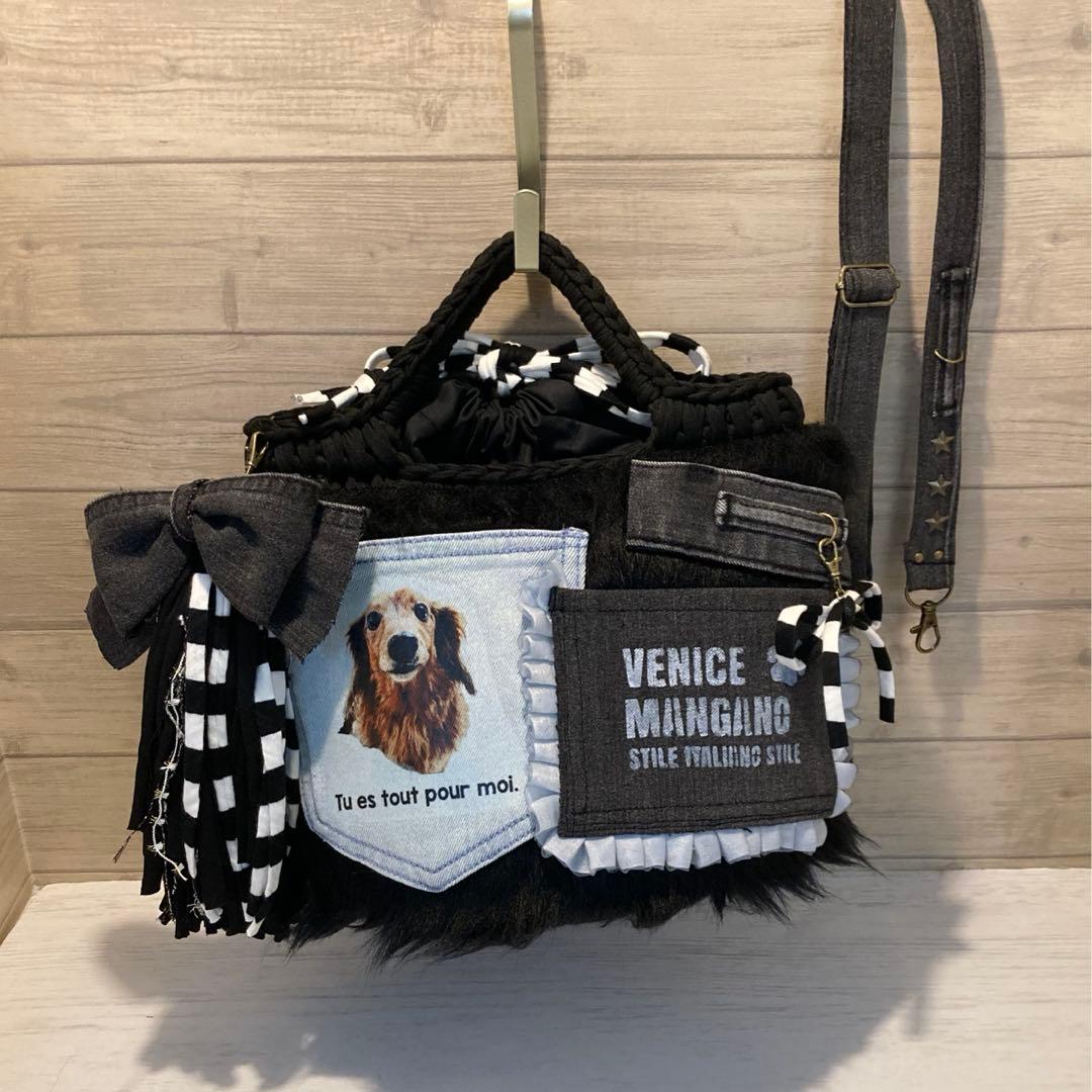 なつ様 ハンドメイドバッグ デニムリメイクバッグ うちの子バッグ JUN | #デニムリメイクバッグ #大きいサイズの可愛いバッグ