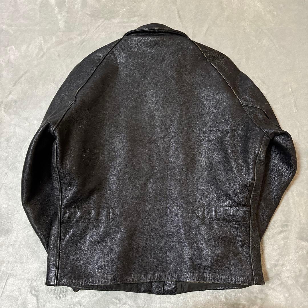 50s 60s イタリア軍 モーターサイクルジャケット レザージャケット